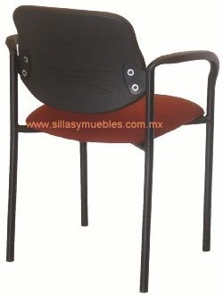 SILLA DE VISITA APILABLE, CON BRAZOS